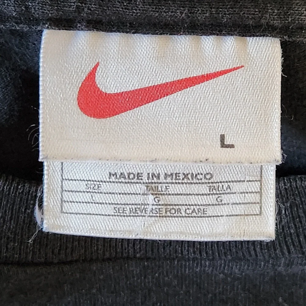 Vintage‎ 90s Nike Basketball Shirt Mens Large Black Graphic Dunk Short Sleeve